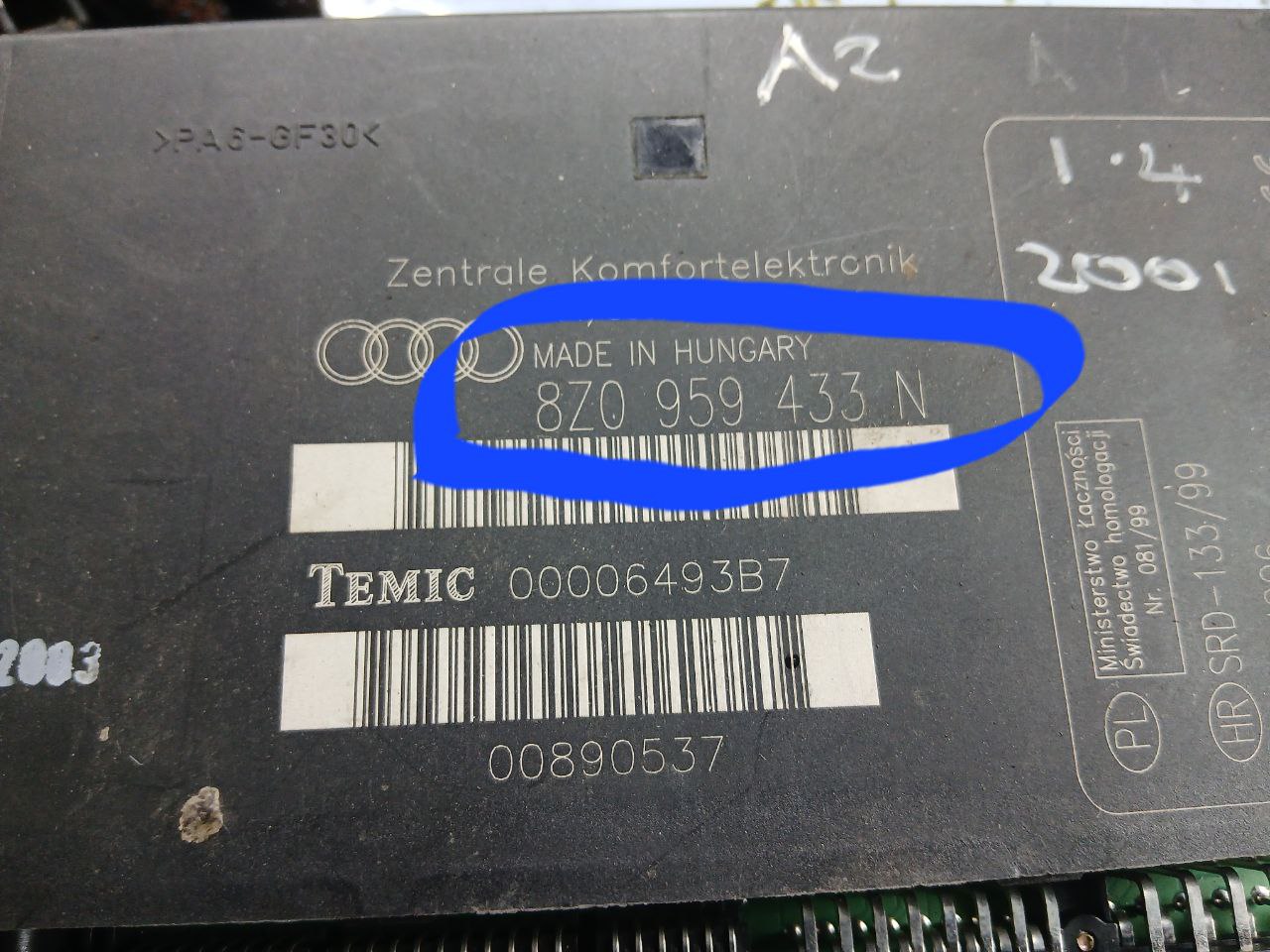 блок комфорта Audi A2 