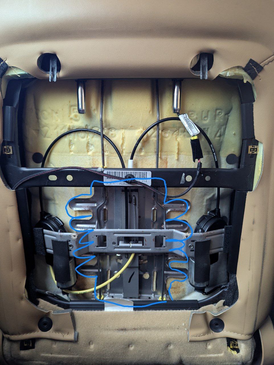 пластина підтримки попереку водійського сидіння Dodge Journey 