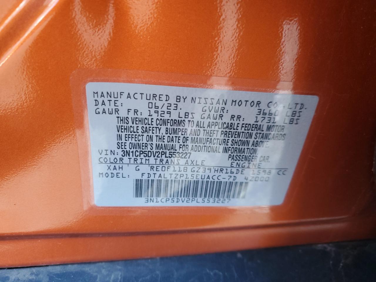 водительская дверь Nissan Kicks 2023 р. 