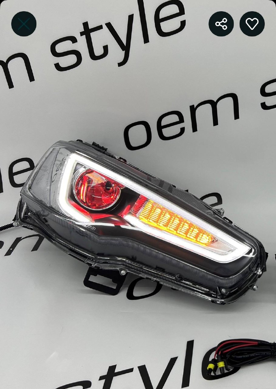 Купити ліва фара Mitsubishi Lancer X 