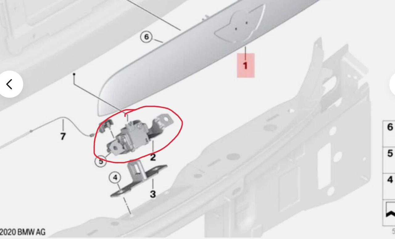 Купити замок багажника F56 MINI 